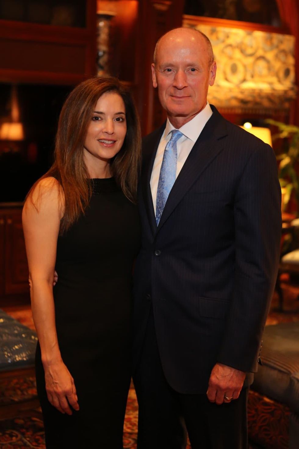 Men of Distinction dinner, Feb. 2016, Nancy Calles, Dr. Mark Kline