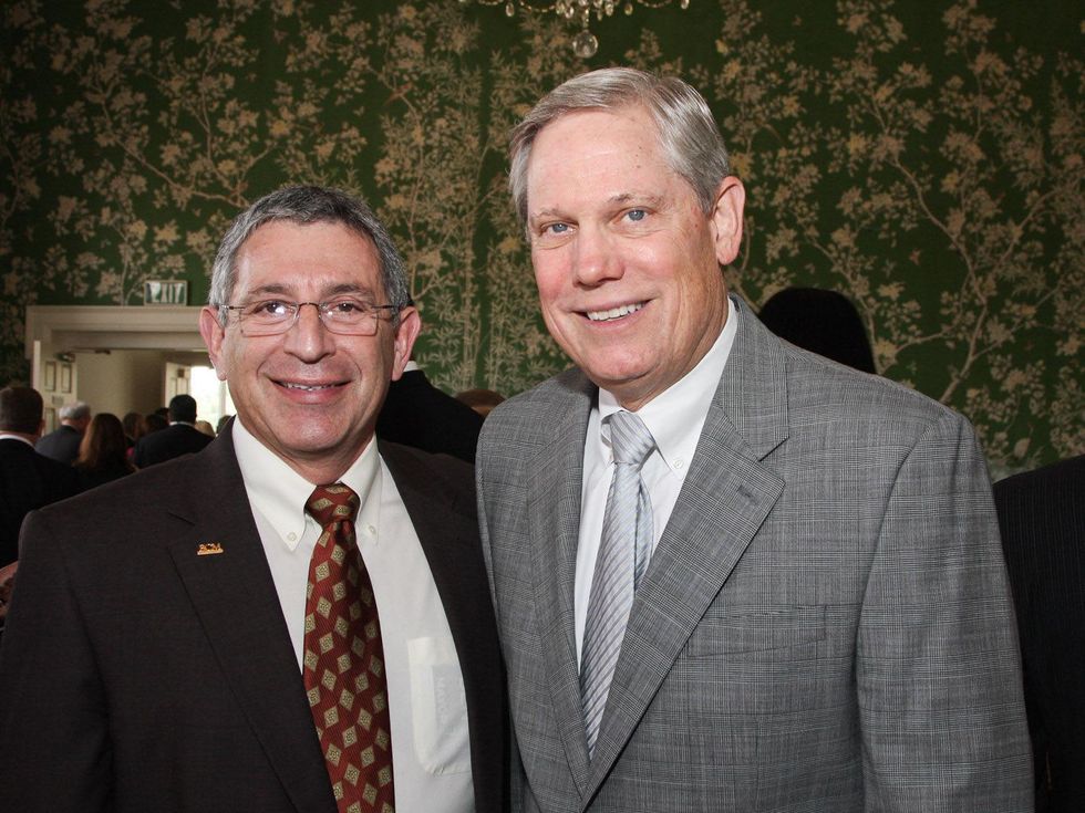 Men of Distinction luncheon Houston May 2013 Dr. Paul Klotman, Corby Robertson