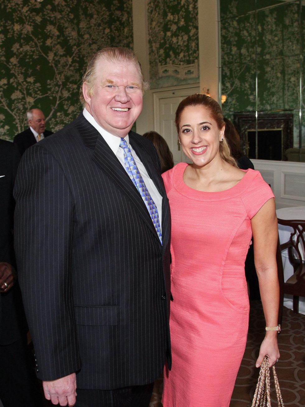 Men of Distinction luncheon Houston May 2013 Paul Somerville, Kristina Hornberger