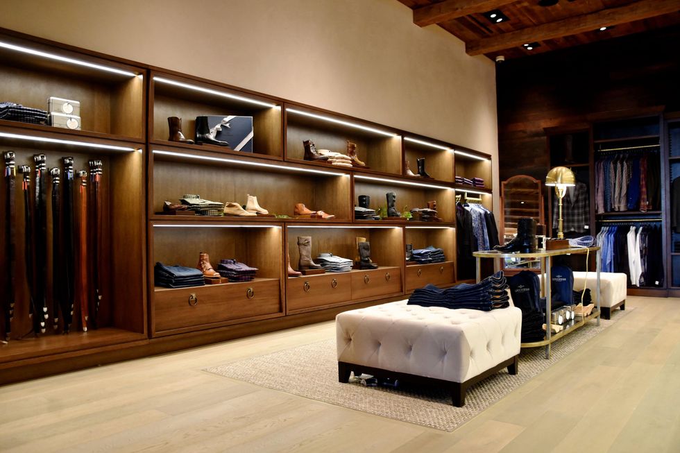 Men's side of Lucchese store in Highland Village