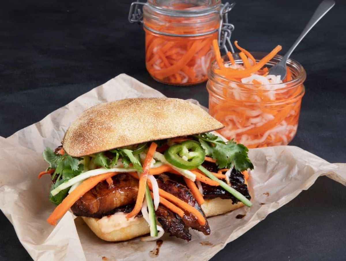 The signature pork belly banh mi. CultureMap Houston
