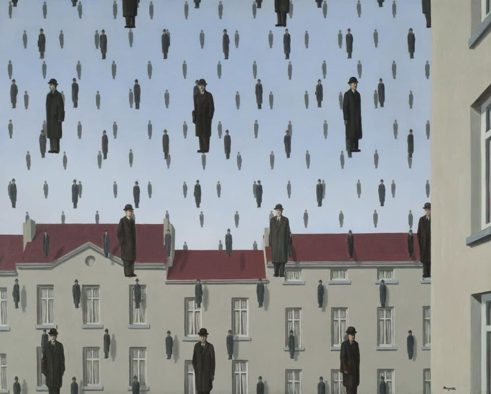 Menil Collection: Ren\u00e9 Magritte, Golconda (Golconde)