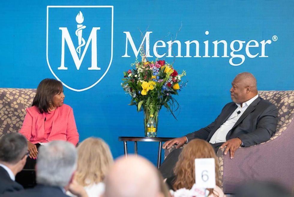 Menninger Luncheon 2022 Charles Haley Melanie Lawson and Charles Haley