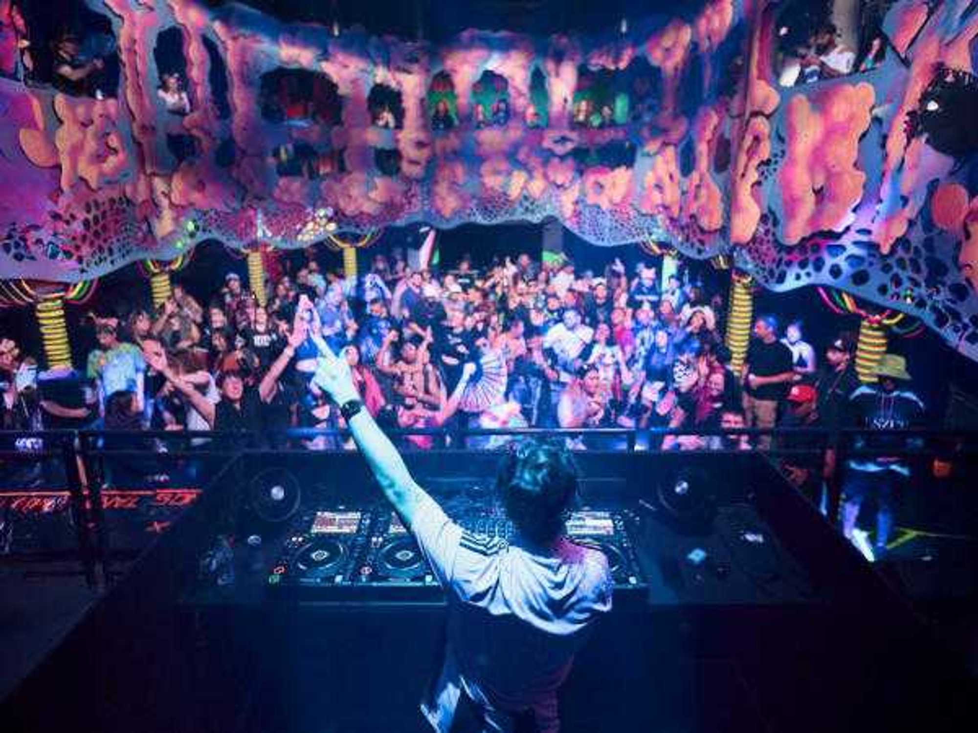 Meow Wolf Houston DJ stage