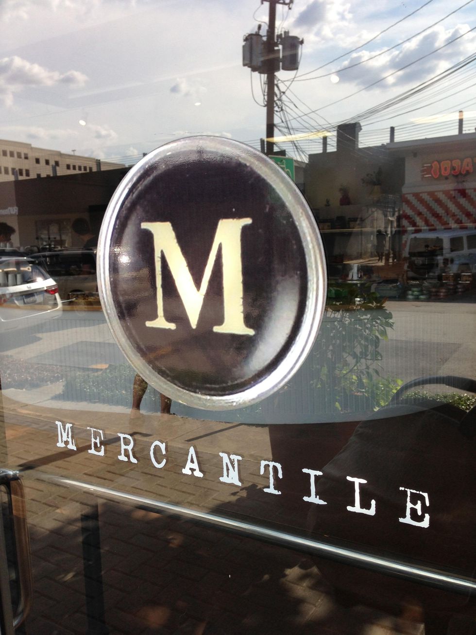 Mercantile in Rice Village sign