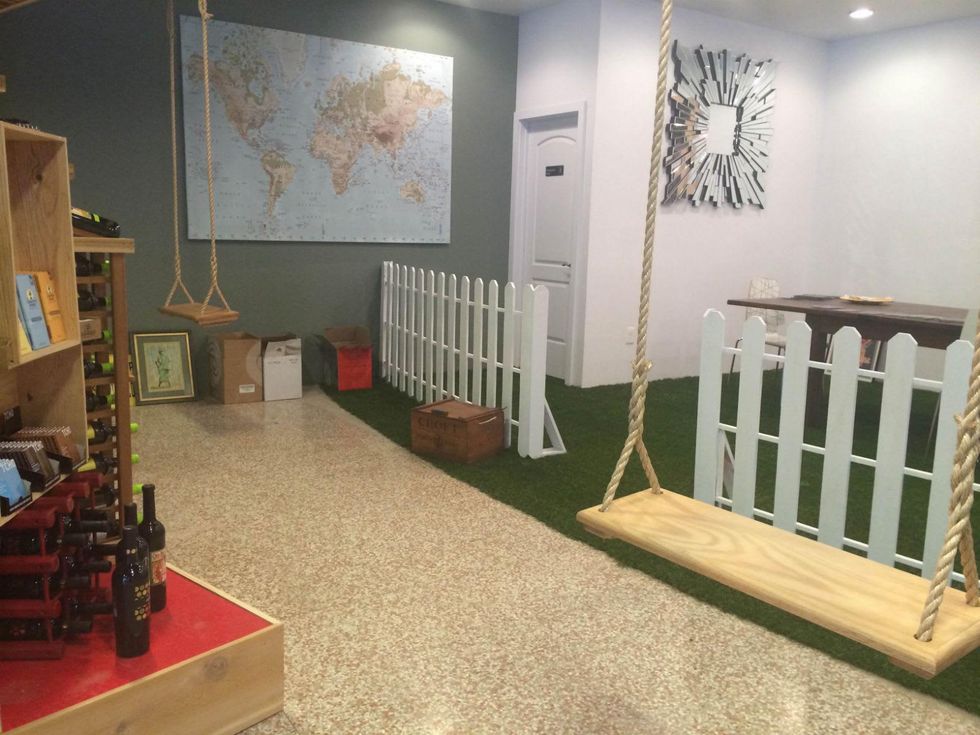 Mercantile Montrose wine tasting swings