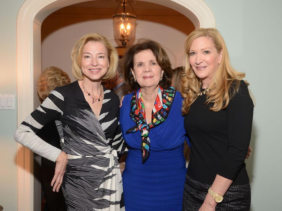 Meredith Cocke, from left, Melinda Rose and Carol Rowley at the JDRF gala kick-off party January 2014