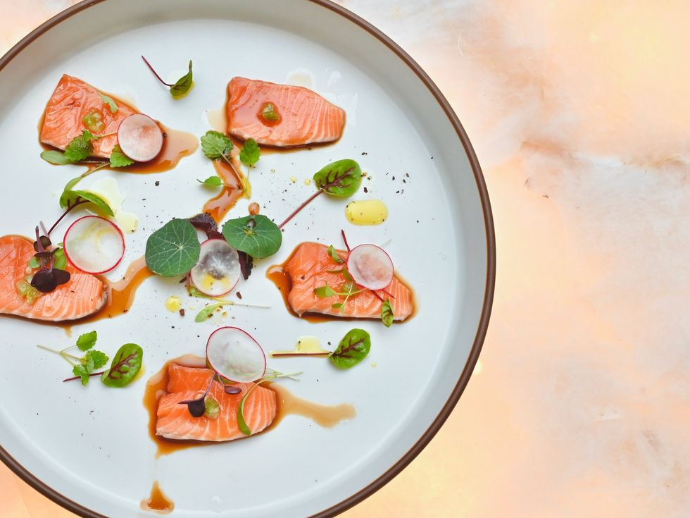 MF Lobster and Ceviche salmon crudo