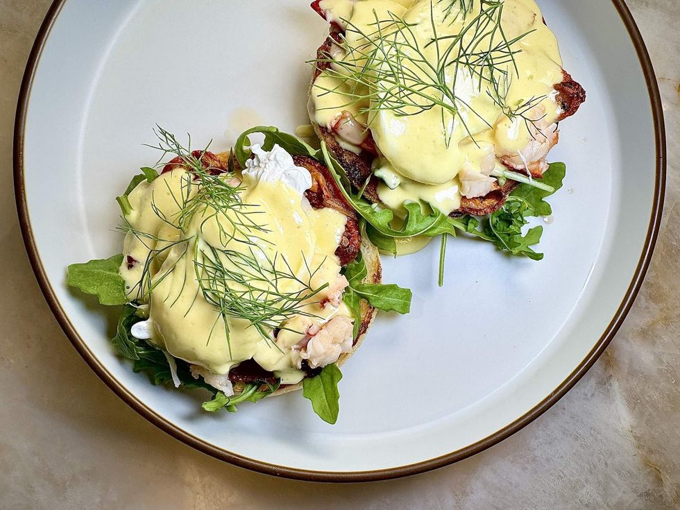 MF Lobster and Seafood Brunch Eggs Benedict