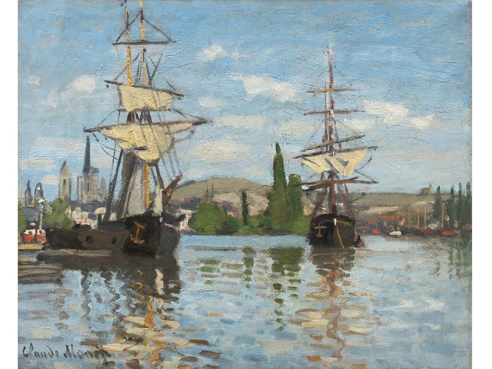 MFAH Claude Monet May 2014 - Ships Riding on the Seine at Rouen