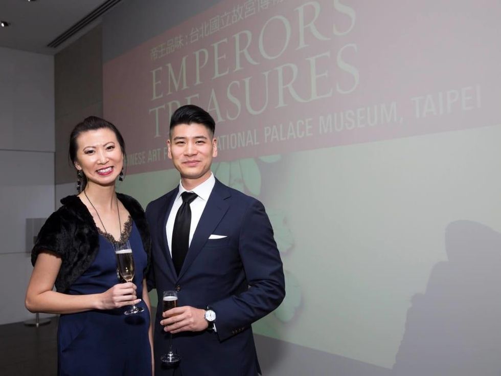 MFAH Emperors Treasures dinner, Jenny Lin, Victor Lee