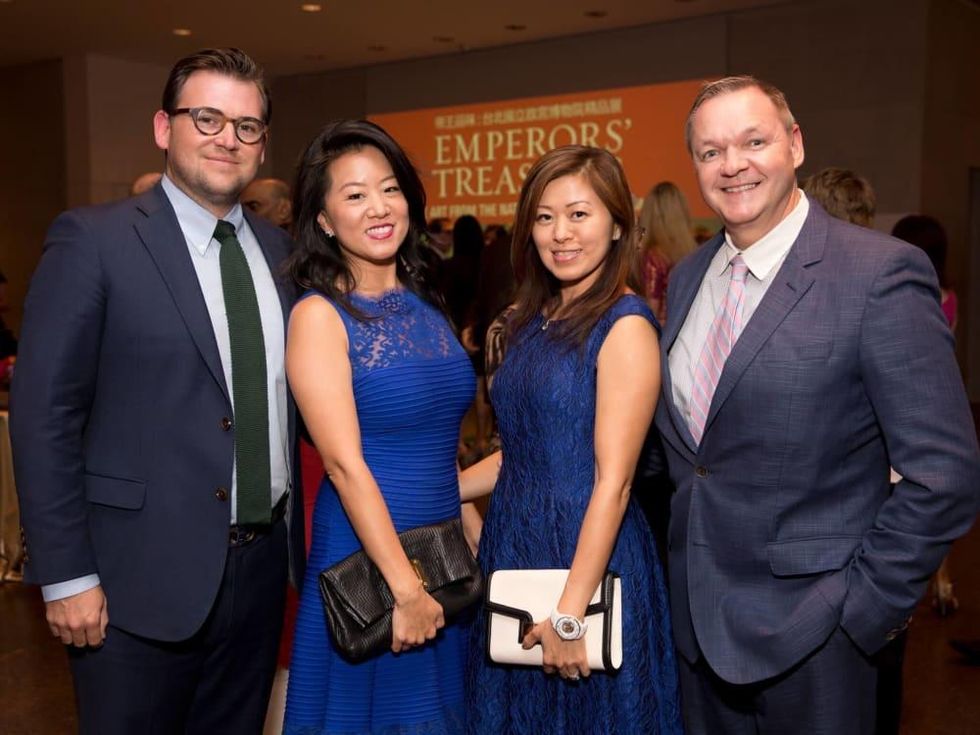 MFAH Emperors Treasures dinner, Joshua Ghormley, Annie Ghormley, Michelle O'Brien, Keith O'Brien