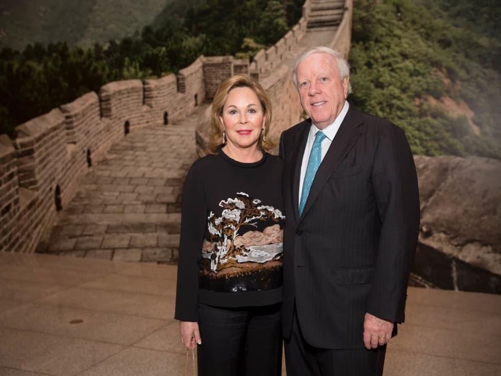 MFAH Emperors Treasures dinner, Nancy Kinder, Rich Kinder