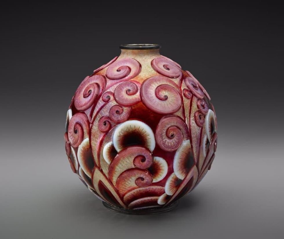 MFAH: Enamel Art, Andr\u00e9e Faur\u00e9, Vase