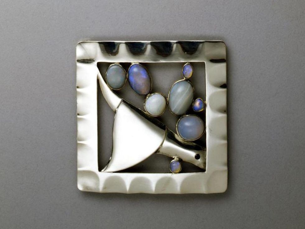 MFAH exhibit Koloman Moser belt buckle