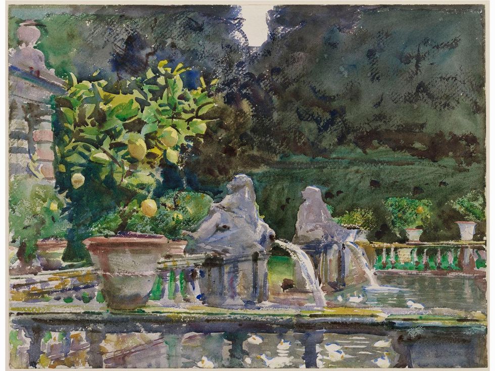 MFAH John Singer Sargent March 2014 Villa di Marlia