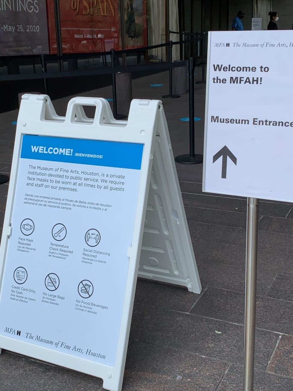 MFAH new entrance signs