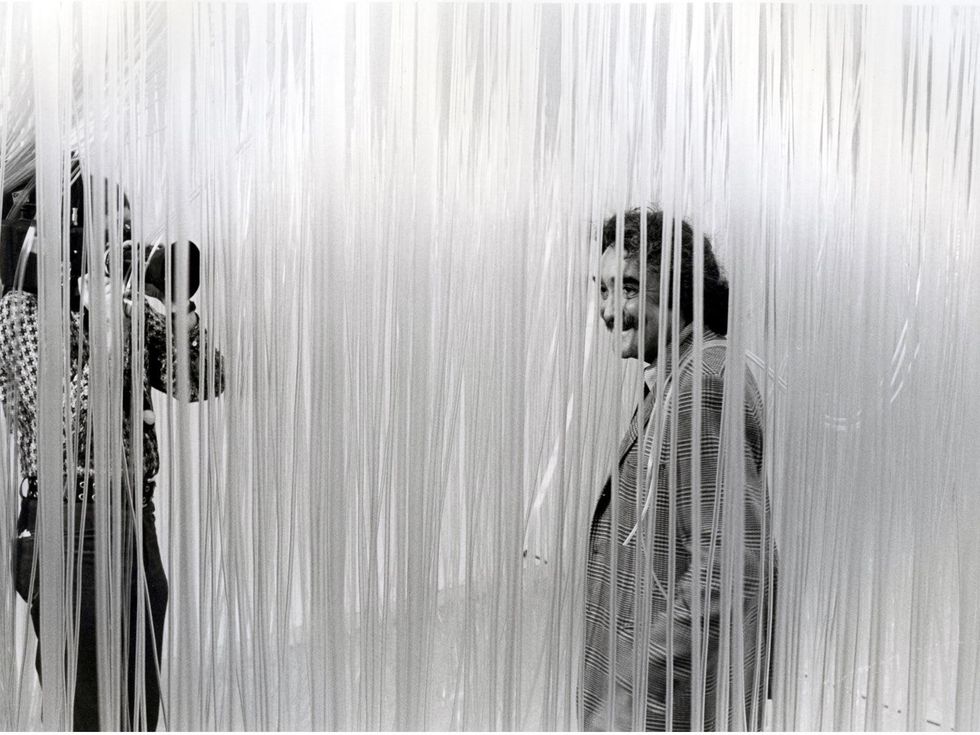 MFAH Soto The Houston Penetrable exhibit May 2014 Soto - Penetrable 1975