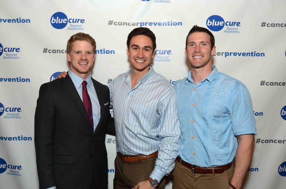 Micah Renfro, from left, Emilio Andres Palafox and Ethan Etzel at Blue Cure Young Professionals February 2014