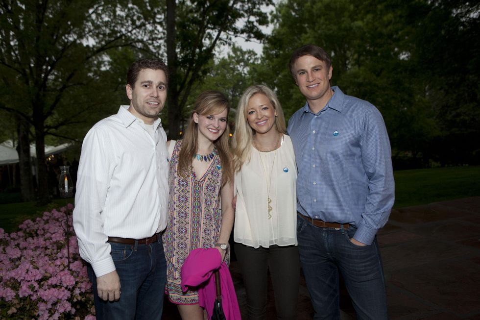 Michael and Kimberly Lombardino, from left, and Taryn and Erik Burt at Bayou Bend's Bubbly on the Bend April 2014