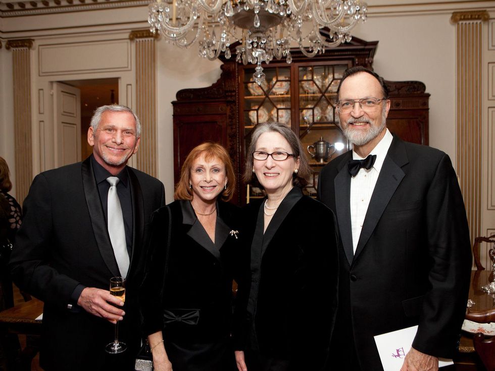 Michael and Susan Bloome, from left, with Kath and George Howe at the Rienzi Society dinner January 2014