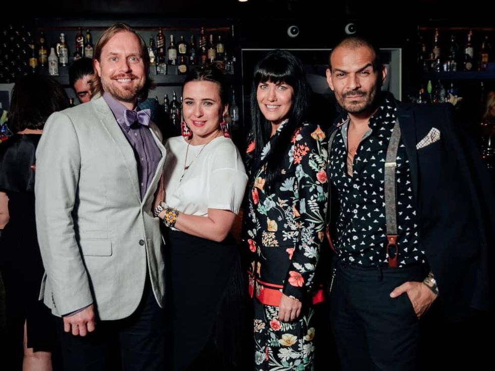 Michael Broderick, Michelle Reyna, Tiffany Halik, Todd Ramos at Little Black Dress Designer 2017