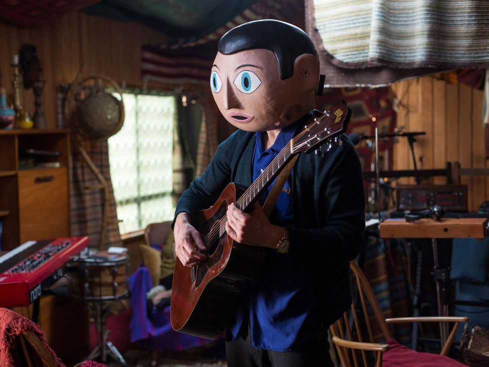 Michael Fassbender in the movie Frank