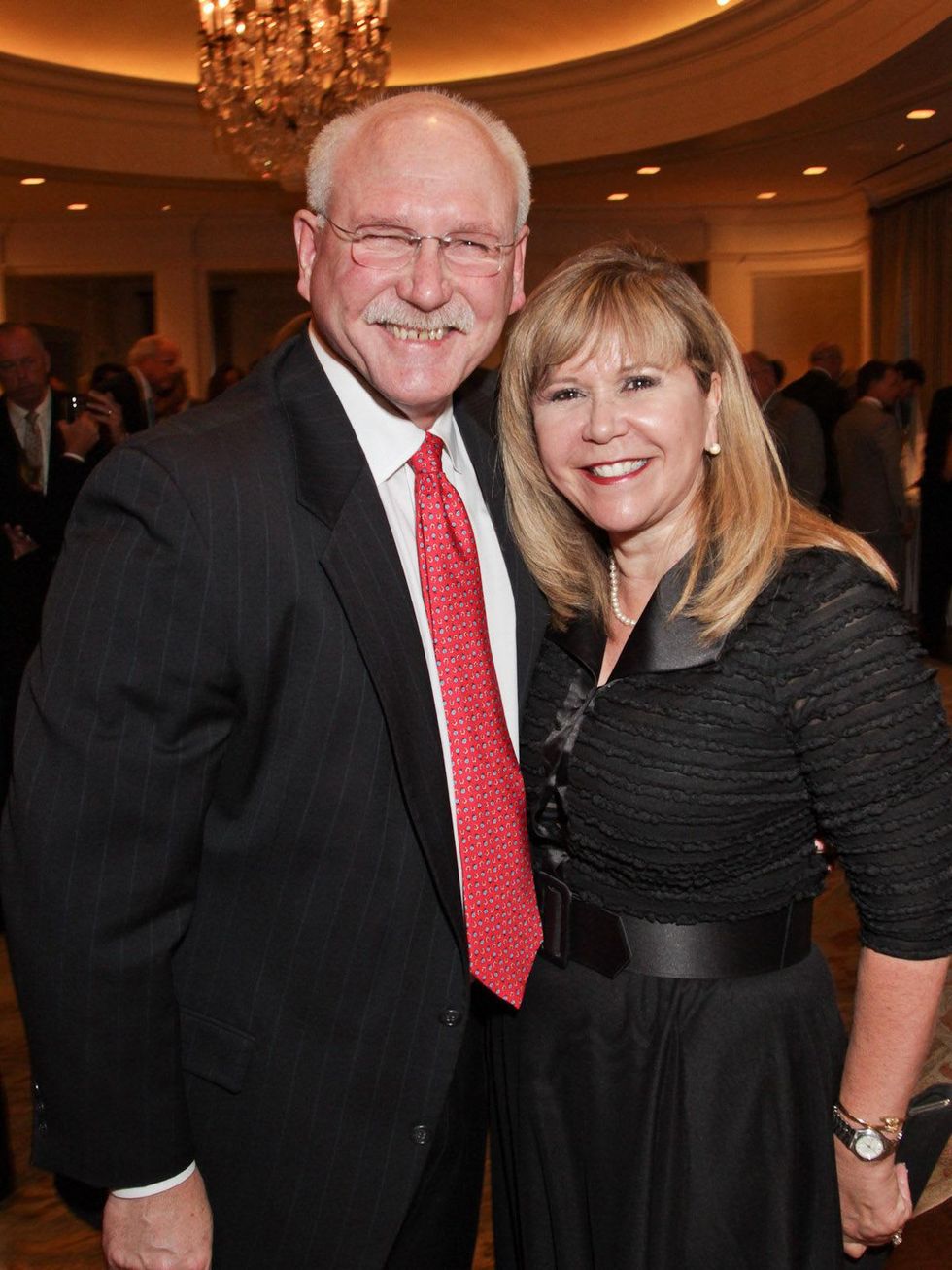 Michael Francisco and Cyndy Garza Roberts at the Best Cellars dinner.