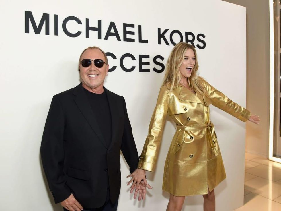Michael Kors, Martha Hunt at watch launch party