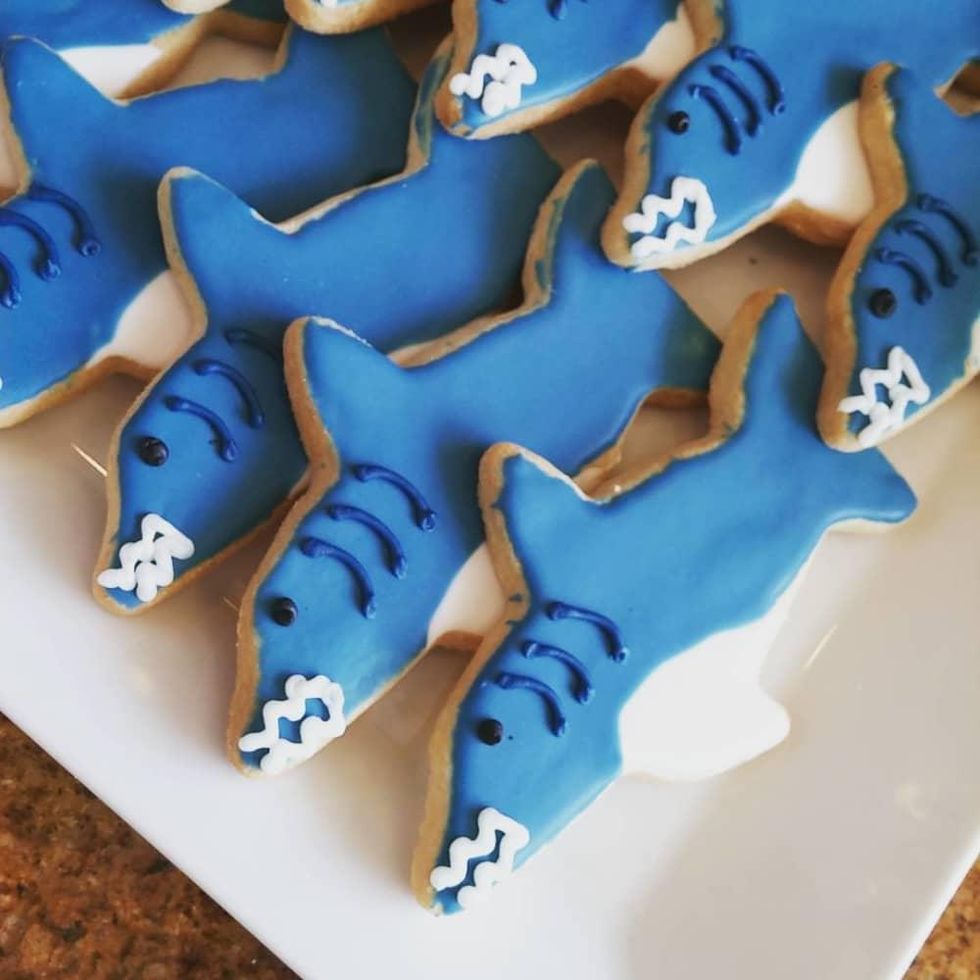 Michael's Cookie Jar shark week cookies