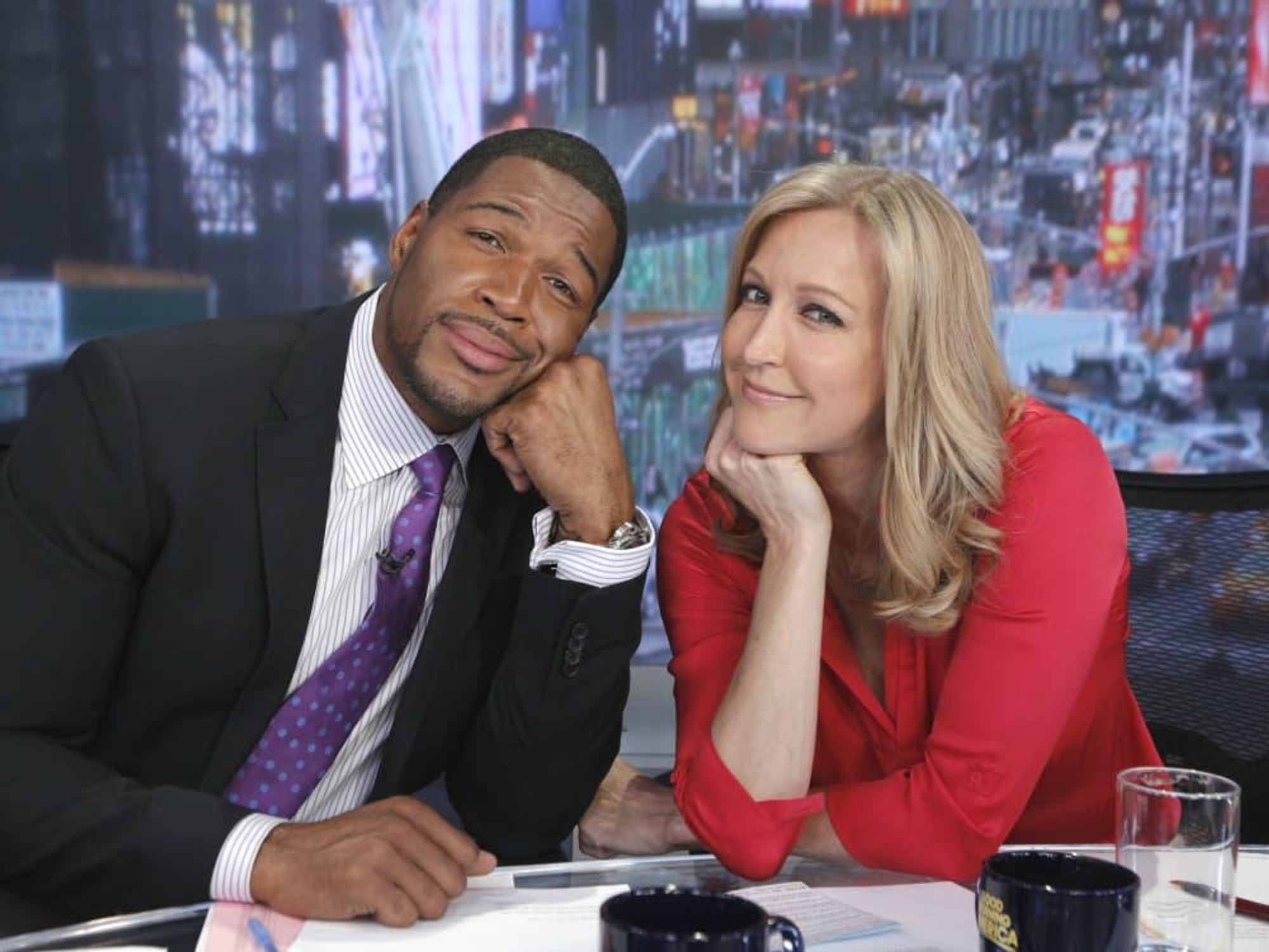 Michael Strahan Lara Spencer Good Morning America