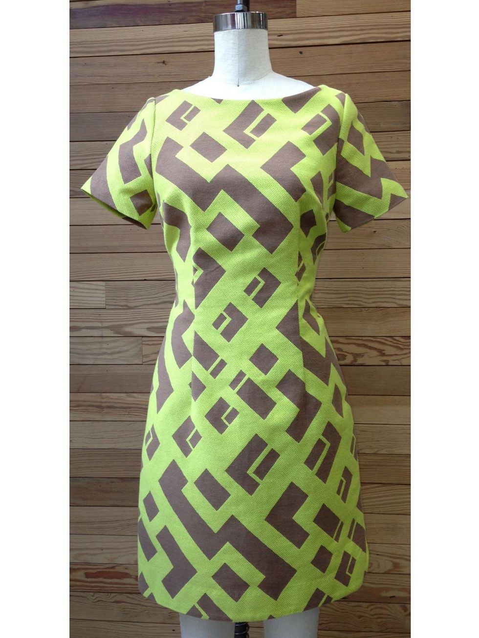 Michael Where to Shop July 2013 Plenty by Tracy Reese Chartreuse and Tan Shift Dress, Sam And Lilli