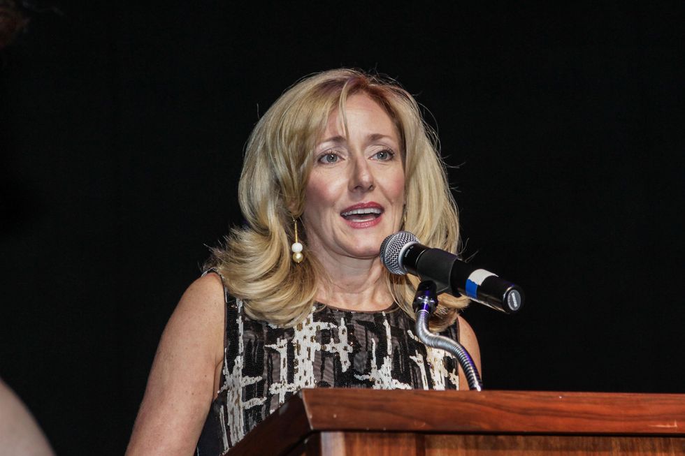 Michelle Baden, at the Bering Omega's Sing for Hope Event October 2014