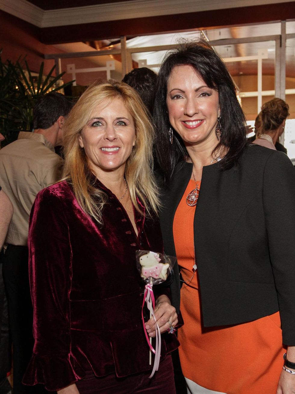 Michelle Mantor, left, and Alicia Smith at the Best Friends Brunch February 2014
