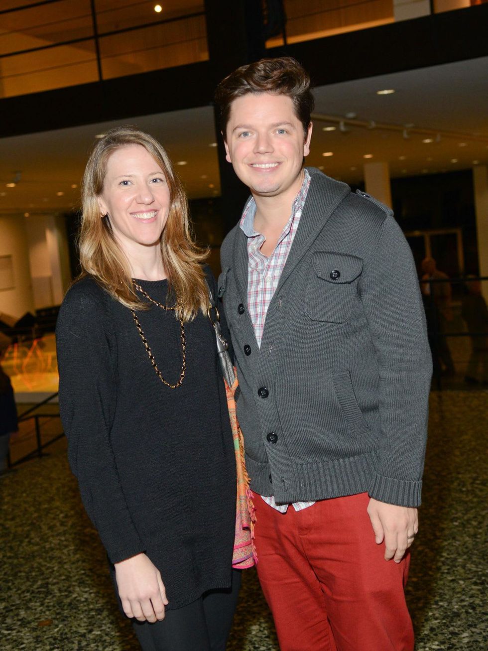 Michelle Phillips and David Peck at the Houston Cinema Arts Festival opening night party November 2013
