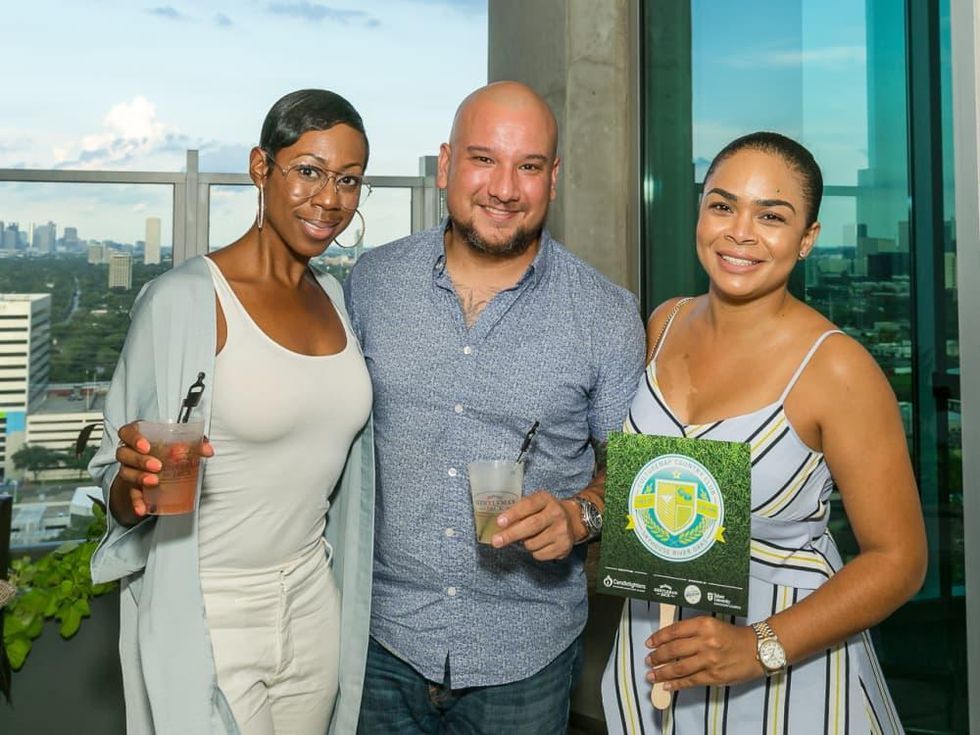 Michelle Smith, Caleb Gutierrez, Dana Boardley at CultureMap Country Club Social