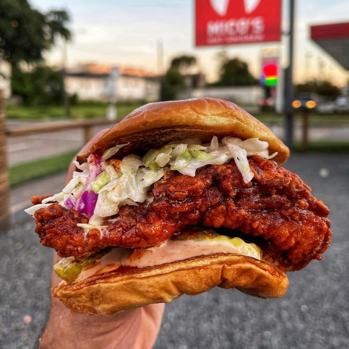 Houston's Mico's Hot Chicken suffered some damage caused by a breakin