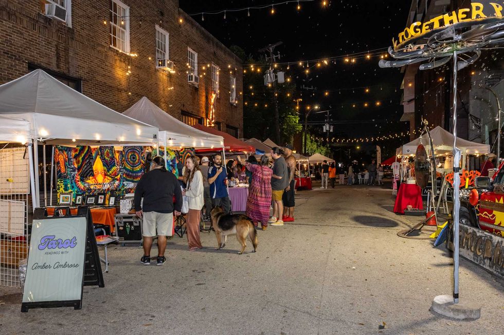 Mid Main First Thursday block party