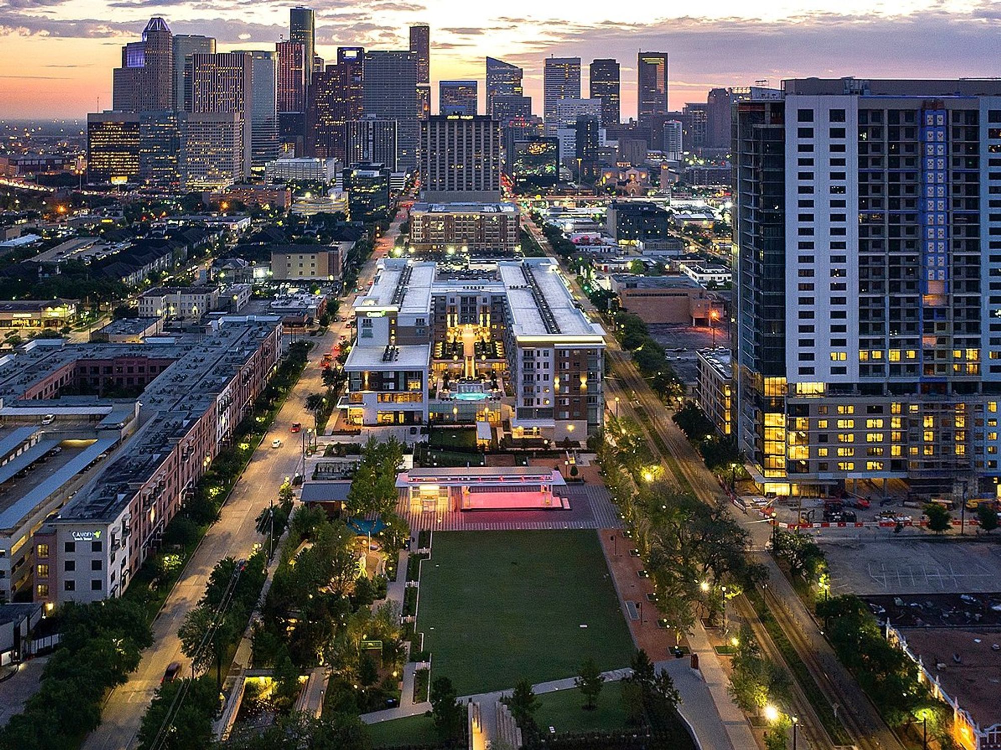 Downtown's newest park welcomes Houstonians with '3 times the fun' grand  opening celebration - CultureMap Houston