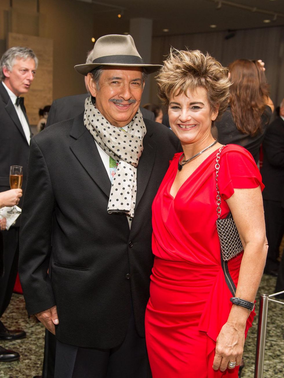 Miguel Angel R\u00edos and Mari Carmen Ramirez at the MFAH Latin American Experience November 2013