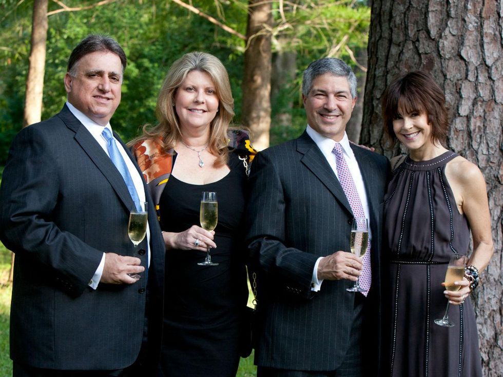 Mike and Kathy Mattina, from left, and John and Julie Howie at the Small Steps Wine Classic May 2014