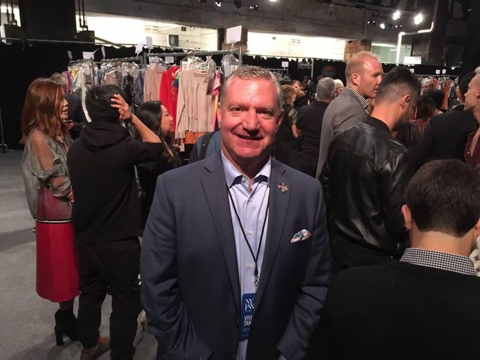 Mike Waterman Visit Houston CEO at Vivienne Tam show