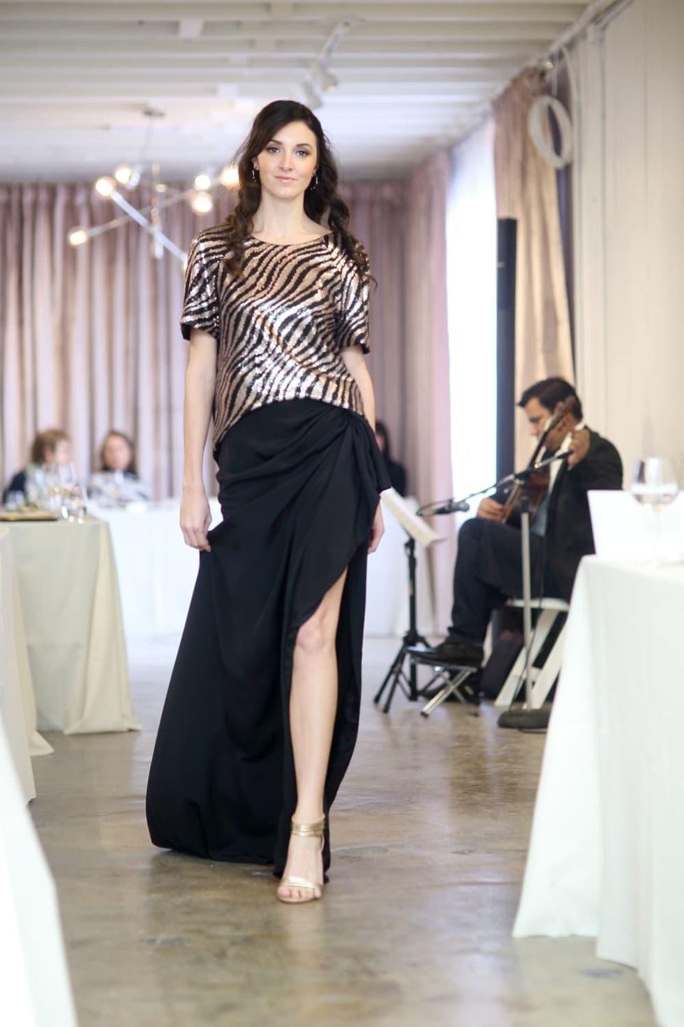 Miles David Finch top and Hughes skirt