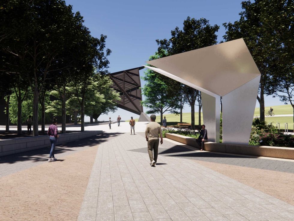 Miller Outdoor Theatre Gateway Plaza rendering