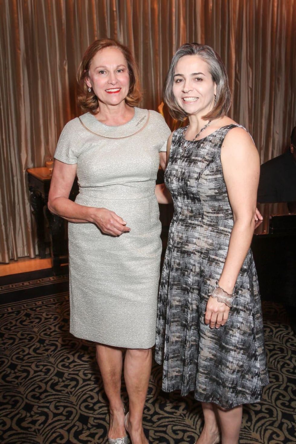 Minnette Boesel, Debbie McNulty at Houston Arts Alliance performance by Audra McDonald