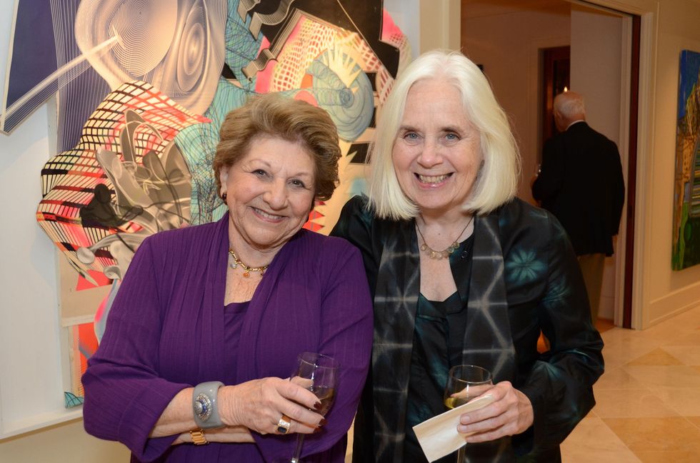 Minnette Robinson, left, and Fredricka Hunter at the MFAH Contemporary party January 2014