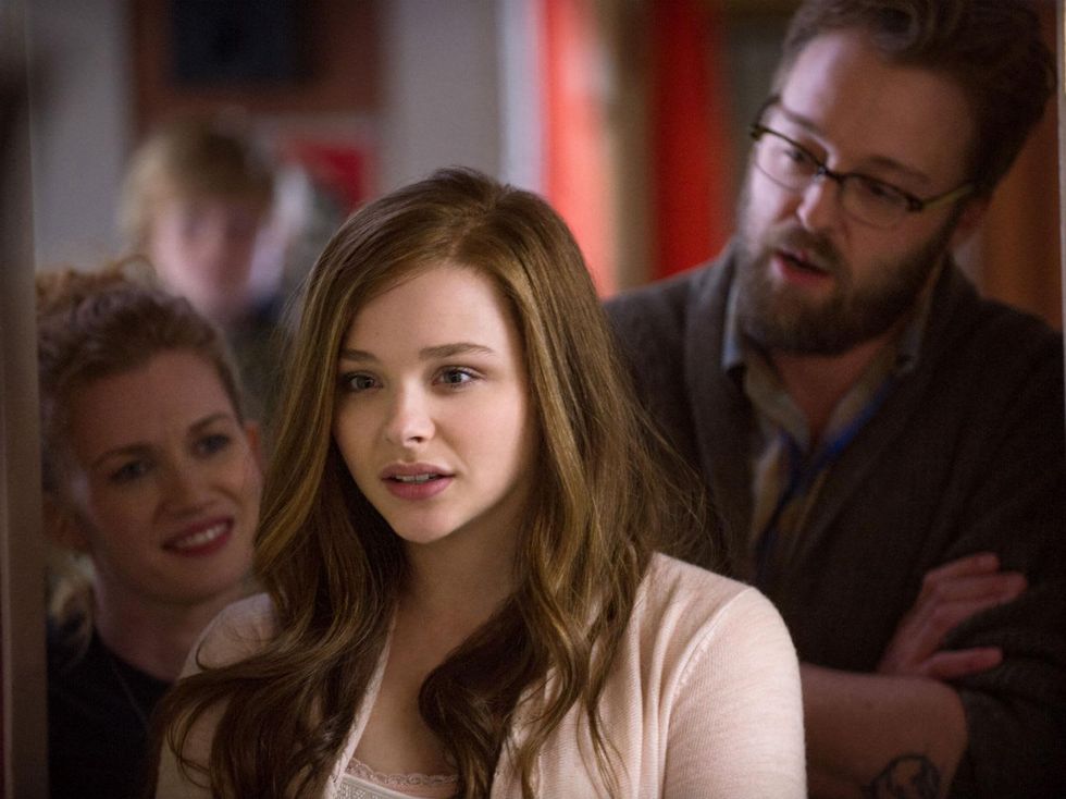 Mireille Enos, Chloe Grace Moretz and Joshua Leonard in If I Stay