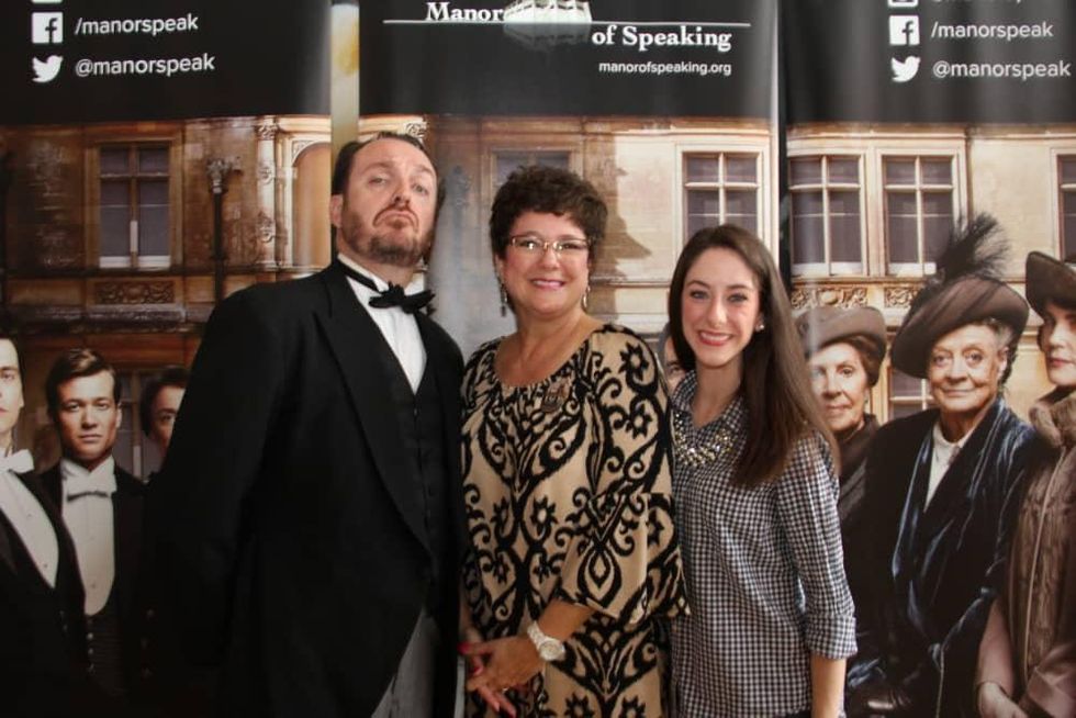 Mister Rodgers from Manor of Speaking,\u035f with Kim and Taylor Newhouse at Downton Abbey sneak peek