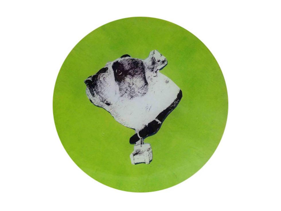 Mitchell Gold + Bob Williams 25th anniversary Lulu Decoupage round tray October 2014