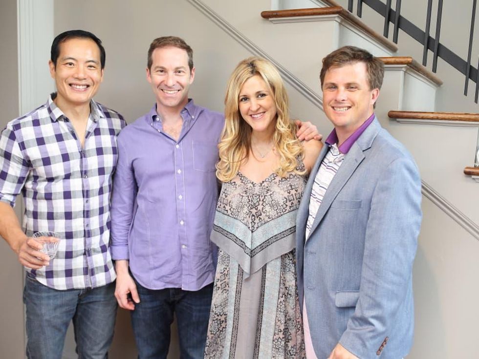 Miya Shay baby shower, 6/16Dr. Michael Chang, Dr. Eric Haas, Courtney Haas, and Corbett Parker.